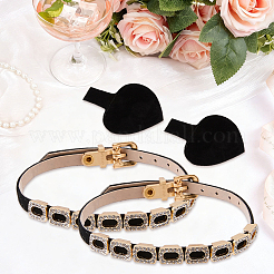 1 Bag PU Imitation Leather Anti-Loose High-heeled Shoe Laces&nbsp;AJEW-CP0011-80B