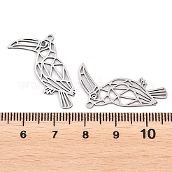 Hollow 201 Stainless Steel Pendants&nbsp;STAS-B135-14P