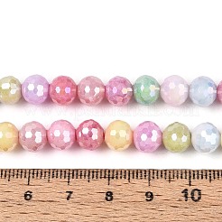 Anti-Tarnish Electroplate Glass Beads Strands&nbsp;GLAA-N056-8mm-01