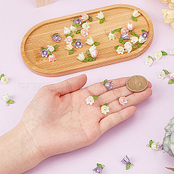 50Pcs 5 Colors Acrylic Pendants&nbsp;OACR-ME0001-39