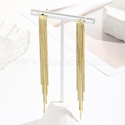 Brass Chains Tassel Earrings&nbsp;EJEW-P236-02G