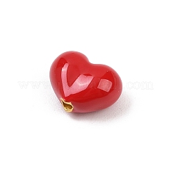 Brass Enamel Beads&nbsp;KK-G541-01F