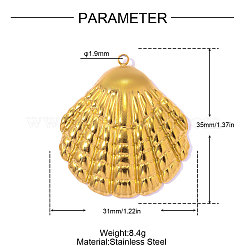 304 Stainless Steel Pendants&nbsp;STAS-OY017-64G