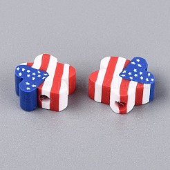 Independence Day Handmade Polymer Clay Beads&nbsp;CLAY-Q253-11A