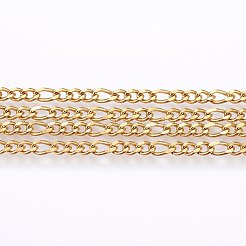 3.28 Feet 304 Stainless Steel Figaro Chains&nbsp;X-CHS-I002-05G