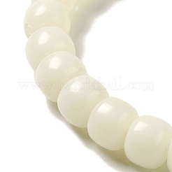 White Jade Bodhi Root Round Beaded Stretch Bracelets&nbsp;BJEW-B080-17