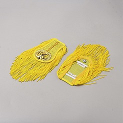 Handmade Plastic with Polyester Tassel Epaulettes&nbsp;FIND-WH0126-529