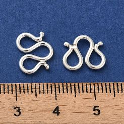 925 Sterling Silver W Shape Clasps&nbsp;LS-STER-K177-06C-S