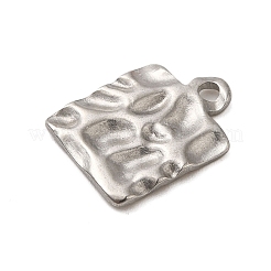 Textured 304 Stainless Steel Pendants&nbsp;STAS-G344-03A-P
