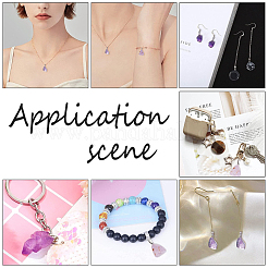Natural Amethyst Pendants&nbsp;G-GA0001-39