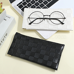 2Pcs 2 Colors PU Imitation Slip-in Leather Glasses Case&nbsp;AJEW-CN0003-26C