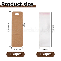 130Pcs Blank Paper Decorative Bookmark Covers&nbsp;CDIS-FH0001-07