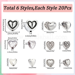 Alloy Beads Heart&nbsp;FIND-SP0002-19A