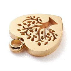 Ion Plating(IP) 304 Stainless Steel Charms&nbsp;STAS-Y002-05G