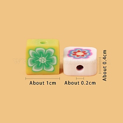 Handmade Polymer Clay Beads&nbsp;HUDU-PW0001-122