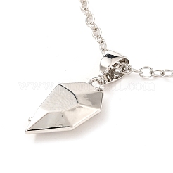 Rack Plating Alloy Heart Pendant Necklaces Sets&nbsp;NJEW-B081-08C