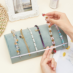Velvet Bracelet Organizer Display Stands&nbsp;BDIS-WH0006-008