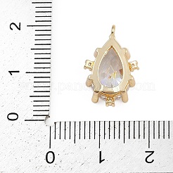 Brass Micro Pave Cubic Zirconia Pendants&nbsp;LS-KK-S339-04G