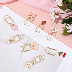 8Pcs Iron Paper Clips&nbsp;AJEW-BM00012