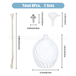 Transparent Glass Kerosene Lamp&nbsp;AJEW-WH0314-458