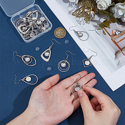 10 Pairs 5 Styles 304 Stainless Steel Dangle Earrings Making Kits&nbsp;EJEW-UN00028