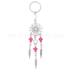 Alloy & Synthetic Turquoise Keychains&nbsp;KEYC-JKC01458