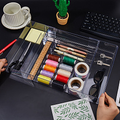 8 Grids Acrylic Storage Drawer Boxes without Lid&nbsp;CON-WH0095-182