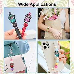 10Pcs 5 Colors Cattle Silicone Focal Beads&nbsp;SIL-CJ0003-01
