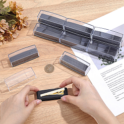 Transparent Plastic Tie Clip Packing Boxes&nbsp;CON-WH0083-016