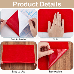 3M Flocking Cloth Self-Adhesive Table Runners&nbsp;AJEW-GF0009-66C