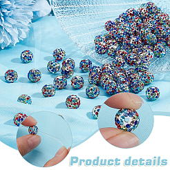 100Pcs Polymer Clay Pave Rhinestone Beads&nbsp;RB-PH0001-38A