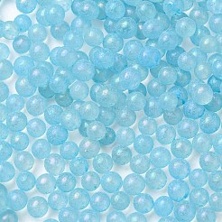 Luminous Glow in the Dark Transparent Glass Round Beads&nbsp;GLAA-F124-B07