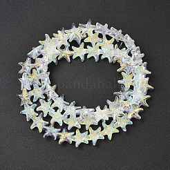 Electroplate Glass Beads Strands&nbsp;EGLA-P069-01A-AB08
