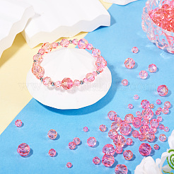 4 Strands 4 Styles Baking Paint Transparent Glass Beads Strands&nbsp;DGLA-TA0001-32D