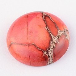 Dyed Natural Regalite/Imperial Jasper/Sea Sediment Jasper Cabochons&nbsp;G-E294-06