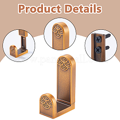 L-Shaped Zinc Alloy Clothing Hook&nbsp;AJEW-WH0481-212