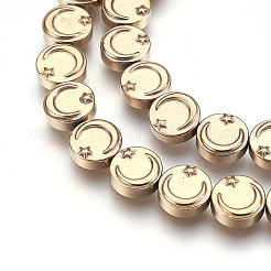 Electroplate Non-magnetic Synthetic Hematite Bead Strands&nbsp;G-I208-10-D