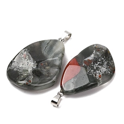 Natural African Bloodstone Pendants&nbsp;GG-K002-05D
