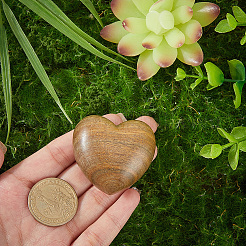 Sandalwood Wooden Heart Display Decorations&nbsp;AJEW-WH20054-222B