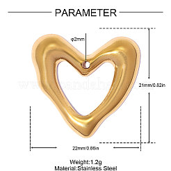 304 Stainless Steel Pendants&nbsp;SA-OY002-52G