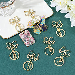 18Pcs Alloy Keychain Clasps&nbsp;KEYC-SC0001-74B-G
