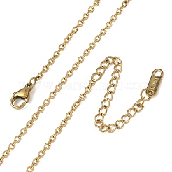 2MM 304 Stainless Steel Cable Chain Necklaces for Women&nbsp;SA-CBACA62-05G