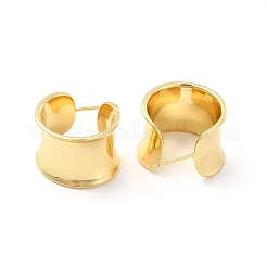 Brass Twist Column Stud Earrings&nbsp;EJEW-P213-09G