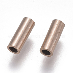 Ion Plating(IP) 304 Stainless Steel Tube Beads&nbsp;STAS-F224-01RG-C