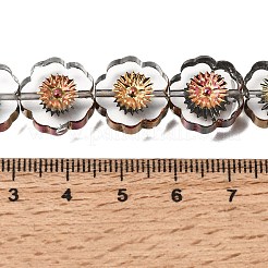Electroplated Transparent Glass Beads Strands&nbsp;GL-CBA98F0-05F