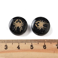Dyed Black Synthetic Turquoise Beads&nbsp;G-F775-B03