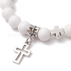 Natural Malaysia Jade Round Bead Stretch Bracelets&nbsp;BJEW-JB11599-02