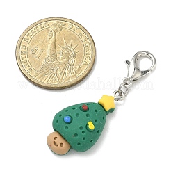 Christmas Theme Christmas Tree Resin Pendants Decorations&nbsp;HJEW-JM04055