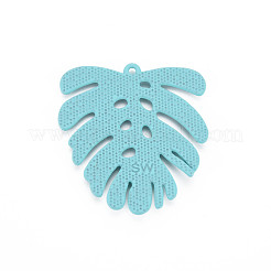 Spray Painted Alloy Pendants&nbsp;PALLOY-T077-117E-RS