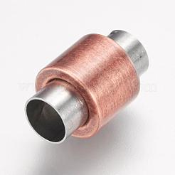 304 Stainless Steel Magnetic Clasps with Glue-in Ends&nbsp;STAS-F124-03ARG